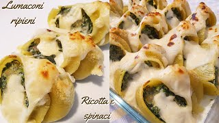 Primo piatto di pasta ripiena veloce sfizioso  Ricotta e spinaci [upl. by Molohs620]