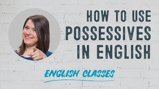 How to use possessives in English  ABA English [upl. by Eilsek724]