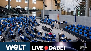 BUNDESTAG Es geht ums Geld  Abschließenden Beratungen über Haushalt 2023  WELT Live dabei [upl. by Leaj720]