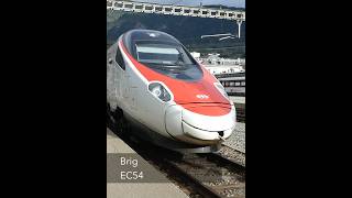 Swiss Pendolino departure bahn trains [upl. by Bultman505]