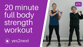 20 minute Full Body Standing Strength Workout with Dumbbells  Seniors Beginners [upl. by Hpeosj296]