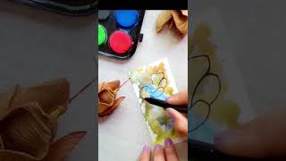 Dive into Watercolor Exploring Unique Artistry 🌊🖌️ art painting drawing sketch tutorial howto [upl. by Curkell]