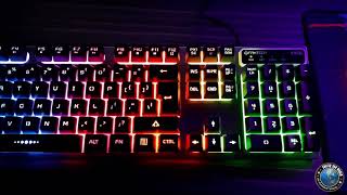 FANTECH K613L Gaming Keyboard Lighting Show [upl. by Davey]