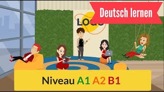 Alltag Deutsch lernen mit einfachen Sätze a1 a2 b1 Everyday life Learn German with simple sentences [upl. by Demmahom]