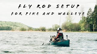 fly fishing setup for pike [upl. by Ecinrahs]