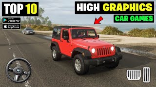 Top 10 OPEN WORLD Car Games Like Forza Horizon For Android  New Games 2023 [upl. by Jecho]