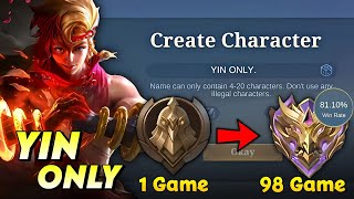 I Played Yin Only From Warrior To Mythic [upl. by Otina]