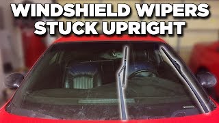 How To Fix Windshield Wipers Stuck In Upright Position [upl. by Aneleve]