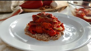 Печени чушки с орехи  Peppers with walnuts [upl. by Hailat]