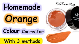 How to make orange colour corrector at home  Diy orange color corrector [upl. by Atiniv]