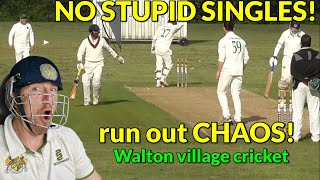 BIG RUN CHASE  More silly runouts DANs Fifty  BISONs onehanded BIG SIX Village Cricket [upl. by Lasley]