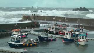 Crovie and Gardenstown during Jan Storm 2017 [upl. by Kenyon]