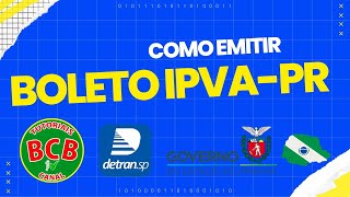 COMO EMITIR E PAGAR O IPVA PARANÁ 2023 COMO GERAR A GUIA DE PAGAMENTO DO IPVA E DO LICENCIAMNETO [upl. by Adnolat]