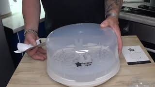 Tommee Tippee Microwave Steriliser Gen 2 Review and Demo [upl. by Elspet669]