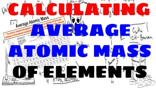 How To Calculate an Elements Average Atomic Mass [upl. by Ayhtin713]