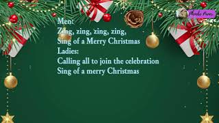 Sing of A Merry Christmas  Cover  Christmas Song  Choir SATB  Minus One [upl. by Luciana655]