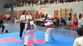 Taekwondo Final Campeonato Corpus 2012 Femenino Precadete 40kg [upl. by Long]