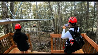 Mont Sutton  Tyrolienne à virages  GoPro  Roller Coaster Zipline [upl. by Falkner]