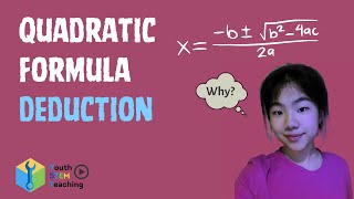 Quadratic Formula Derivation  Advanced knowledge not required [upl. by Milly]