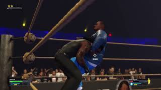 Def Jam 2K24  Warren G vs Busta Rhymes  The Barge  AJ Styles Attacks [upl. by Martainn]