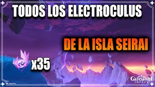 Todos los Electroculus de la ISLA SEIRAI Genshin Impact 21 Inazuma [upl. by Branden]