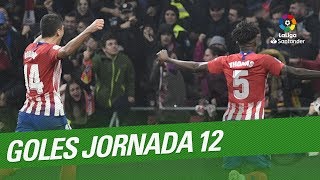 Todos los goles de la Jornada 12 de LaLiga Santander 20182019 [upl. by Elias627]