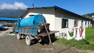 Septic tank cleaning at HazmaAndo Corporation Nagdhunga Tunnel Construction Office SafetyTankSafai [upl. by Ecertak]