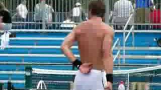 2008 July 30 Cincinnati Open  Shirtless Marat Safin Practice [upl. by Origra378]