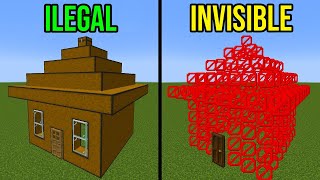 Casas ILEGALES en MINECRAFT [upl. by Rycca]