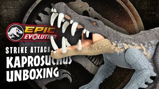 KAPROSUCHUS UNLEASHED Unboxing New Jurassic World Epic Evolution Toy in 4K  collectjurassiccom [upl. by Diaz456]