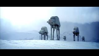 Star Wars The Empire Strikes Back Imperial Walkers Attack Clip HD [upl. by Aicertal473]