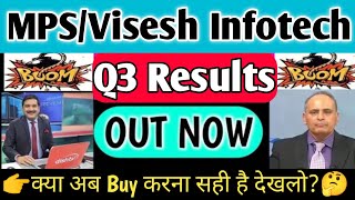 mps infotecnics ltd share latest news🔥Visesh infotech latest news  Mps infotecnics q3 results 2024 [upl. by Nivi]