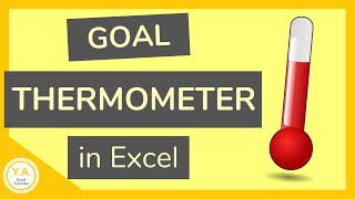 How to Make a Goal Thermometer in Excel  Tutorial 🌡️📊 [upl. by Nywrad42]