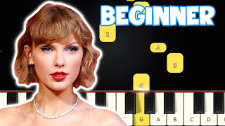 Don’t Blame Me  Taylor Swift  Beginner Piano Tutorial  Easy Piano [upl. by Nimajneb]