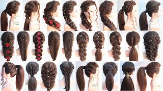 26 superior ponytail hairstyle for girls  hairstyle for outgoing  hairstyle for summer season [upl. by Atteloiv761]