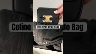 Celine Mini Claude in Shiny Calfskin bag luxurybag celine celinebag celineclaudebag [upl. by Skillern]