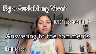 Answer to your Comments  Fsj And Ausbildung in Germany  Lisna Latheef [upl. by Pournaras]