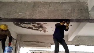 how to strengthening a concrete beam with carbon fiber reinforced polymer [upl. by Adneral]