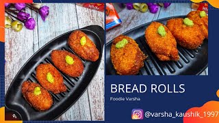 Bread Rolls Foodie Varsha  Holi Special Recipe Instant Bread Recipe  breadroll breadrecipe [upl. by Linskey]