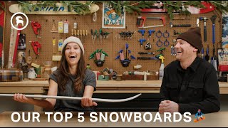 Best Boards of the Season Top 5 Snowboards [upl. by Eannyl693]