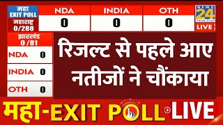 Exit Poll Result 2024  रिजल्ट से पहले आए नतीजों ने चौंकाया LIVE  NDA VS INDIA  Congress  BJP [upl. by Cimah]