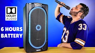 ZEBRONICS ROXOR PRO 120W party speaker with wireless mic detailed Review  Born Creator [upl. by Dustie]