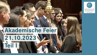 Akademische Feier der Medizinischen Universität Innsbruck 21102023Teil I [upl. by Dora179]