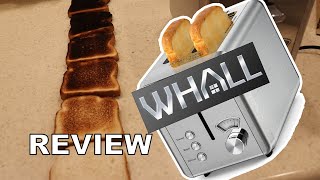 whall two slot toaster review and toast tester [upl. by Enialem945]