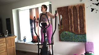 Todays Cardio Workout burn those cheese burgers off fast with easy elliptical bike workout [upl. by Agatha882]