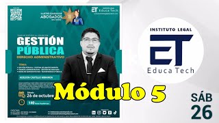 CURSO ESPECIALIZADO EN GESTIÓN PÚBLICA Y DERECHO ADMINISTRATIVO  ILET  ADILSON CASTILLO MIRANDA II [upl. by Vano]