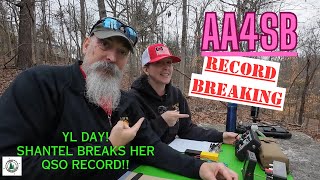 AA4SB Breaks her QSO record [upl. by Dowski]