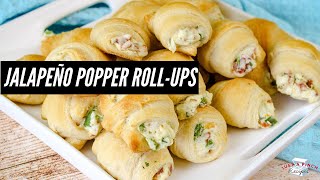 Jalapeño Popper RollUps  easy appetizer idea [upl. by Ycnay]