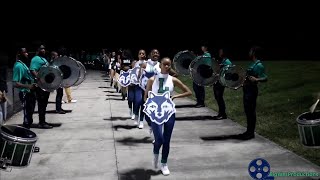 Livingston Collegiate Academy Marching Band Marching In vs De La Salle 2024 [upl. by Enilram]