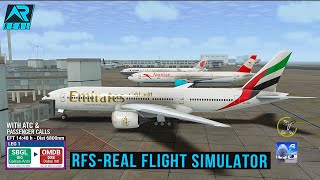 RFS  Real Flight Simulator  Rio to Dubai Full Flight BOEING 777200EmiratesFHDReal Route [upl. by Kermy548]